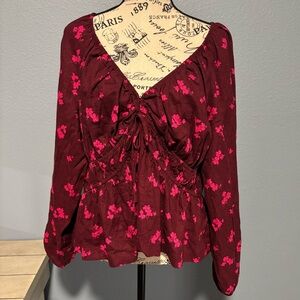 Universal Threads XXL Long Sleeve Boho Top NWT